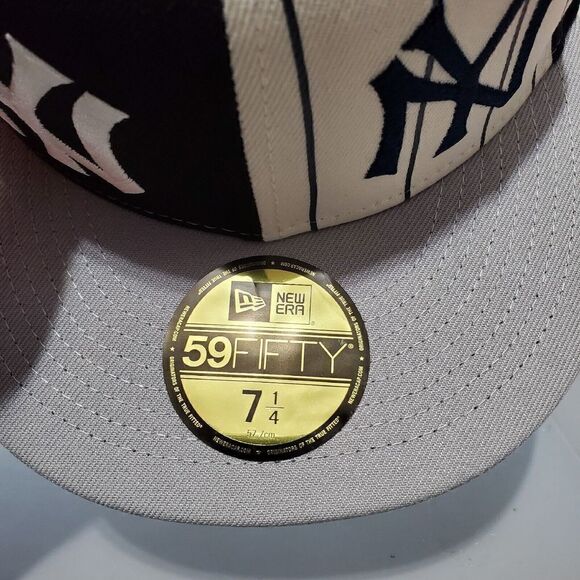 New York Yankees New Era Logo Pinwheel Multicolor 59FIFTY Sz 7 1/4 Fitted - Picture 4 of 13